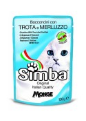 Simba Chunkies With Trout and Codfish Cat Wet Food 100 gm (Pack-6)